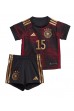 Fotbalové Dres Německo Niklas Sule #15 Dětské Venkovní Oblečení MS 2022 Krátký Rukáv (+ trenýrky)
